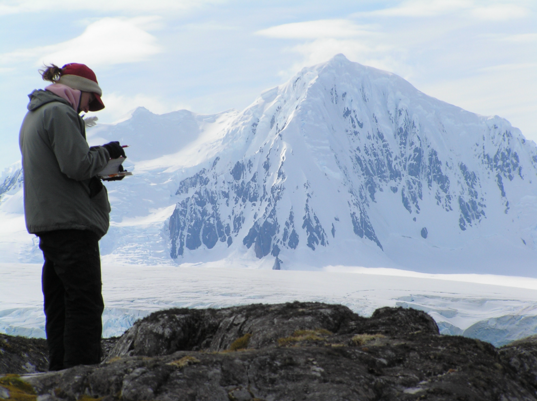 Cindy Anderson in Antarctica in 2005