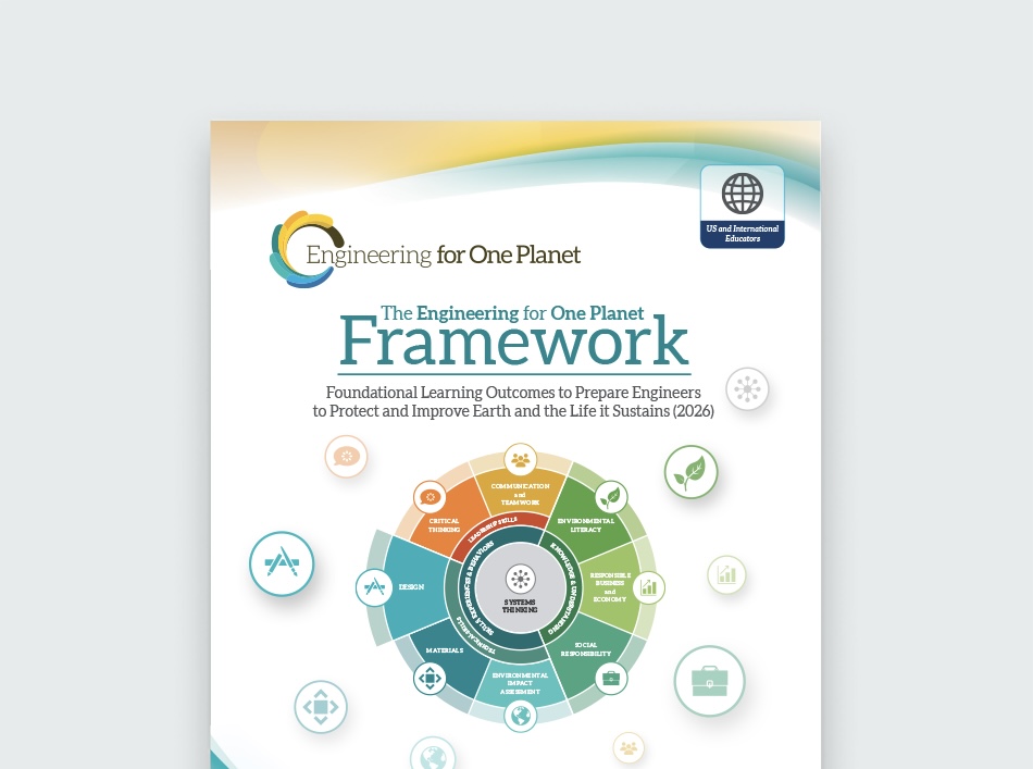 The cover of 'Engineering for One Planet Framework' updated 2026