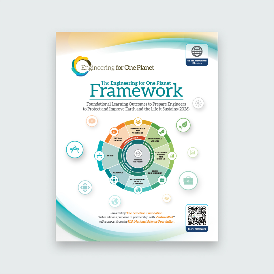The cover of 'Engineering for One Planet Framework' updated 2026 - full cover image