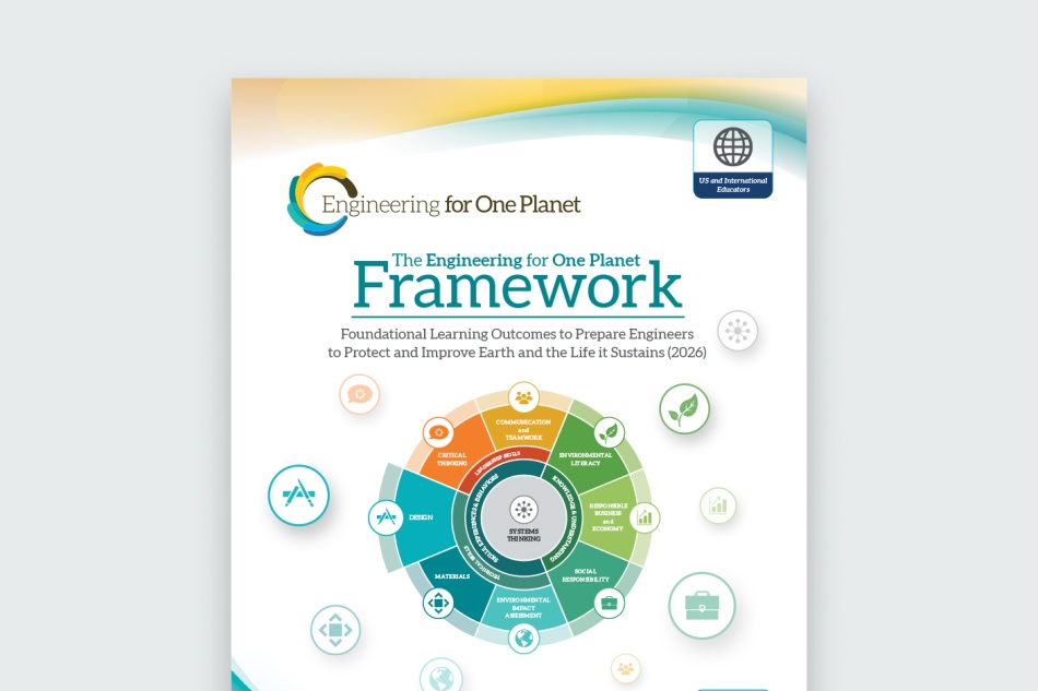 The cover of 'Engineering for One Planet Framework' updated 2026