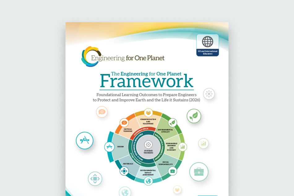 The cover of 'Engineering for One Planet Framework' updated 2026