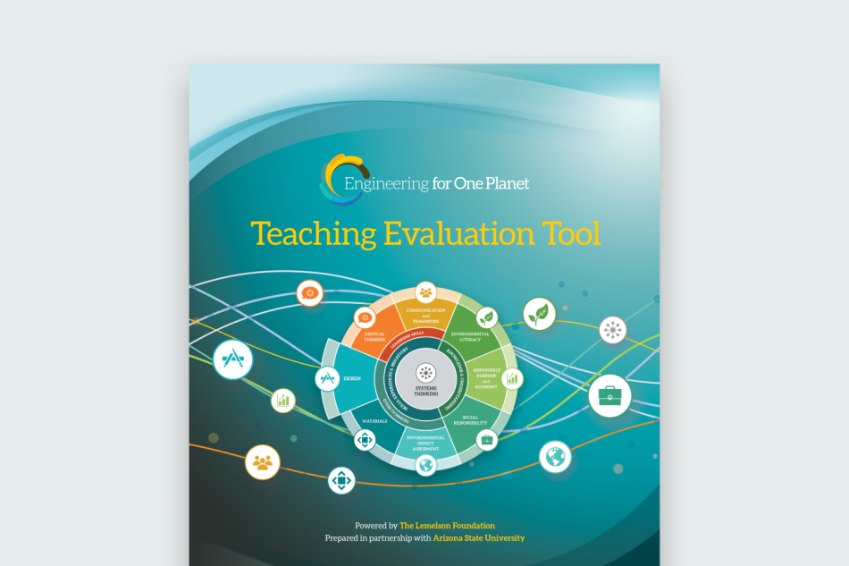 Thumbnail of the cover of the EOP Teaching Evaluation Tool report on gray background